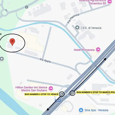 Appia Free Parking E Fast Access To By Bus Venezia